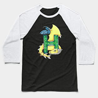 Heron and dragon Baseball T-Shirt